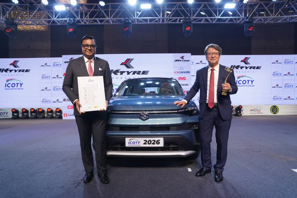 All-New Maruti Suzuki Victoris wins Indian Car of the Year (ICOTY) 2026 | Vandi4u