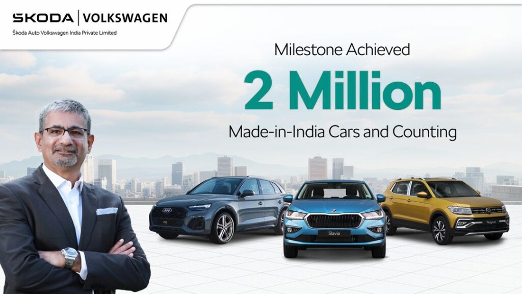 Škoda Auto Volkswagen India Private Limited (SAVWIPL) crosses 2 million production milestone | Vandi4u